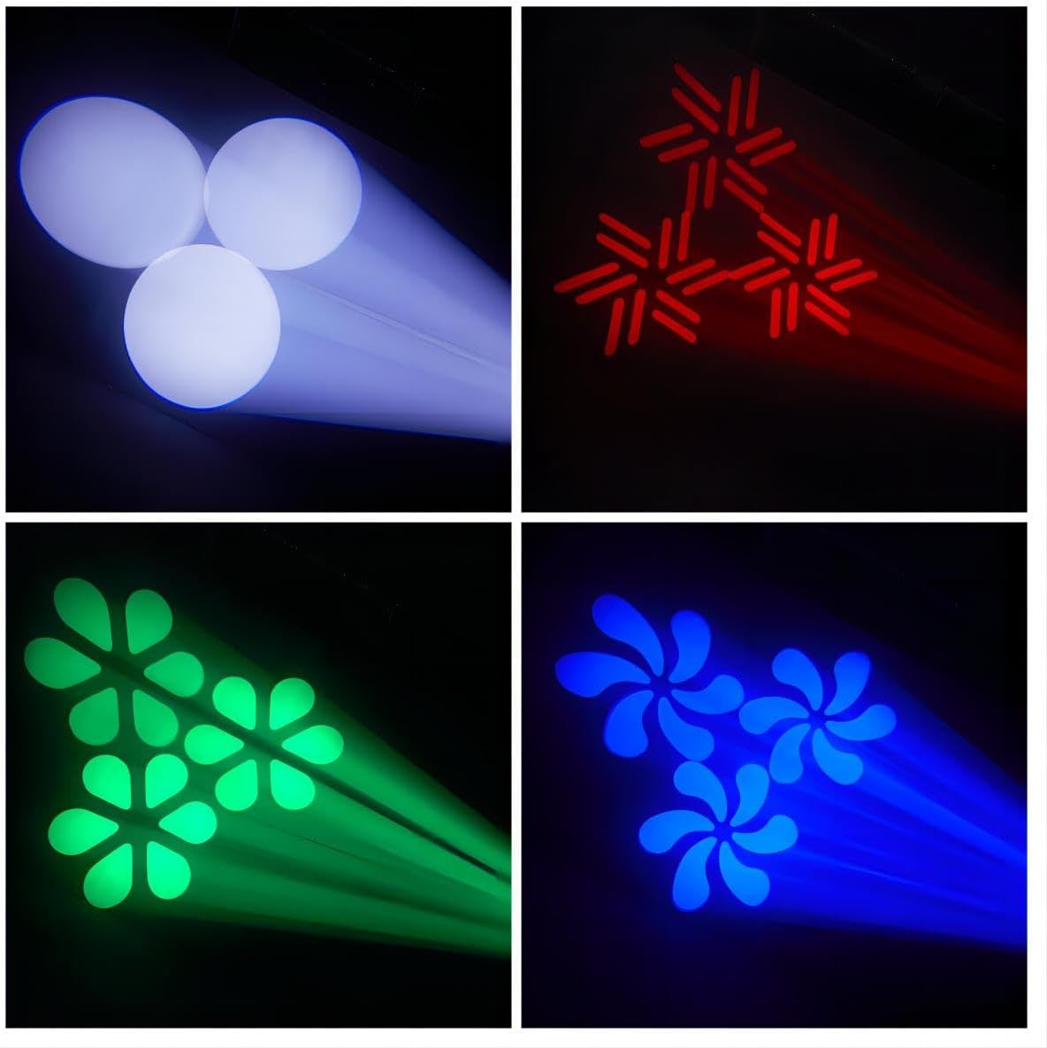 Lights Outdoor Disco Lights 100W with 8 Gobos 8 Colors Moving Head Light DJ DMX-512 with Sound Activated for Party Indoor Bar Show Wedding DJ Party Stage Lighting