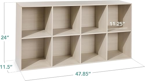 Miniatura 18 de Best Choice Products - Organizador de almacenamiento de 6 cubos, apertura de 13.5 pulgadas, estantería, estante de exhibición, personalizable con 3