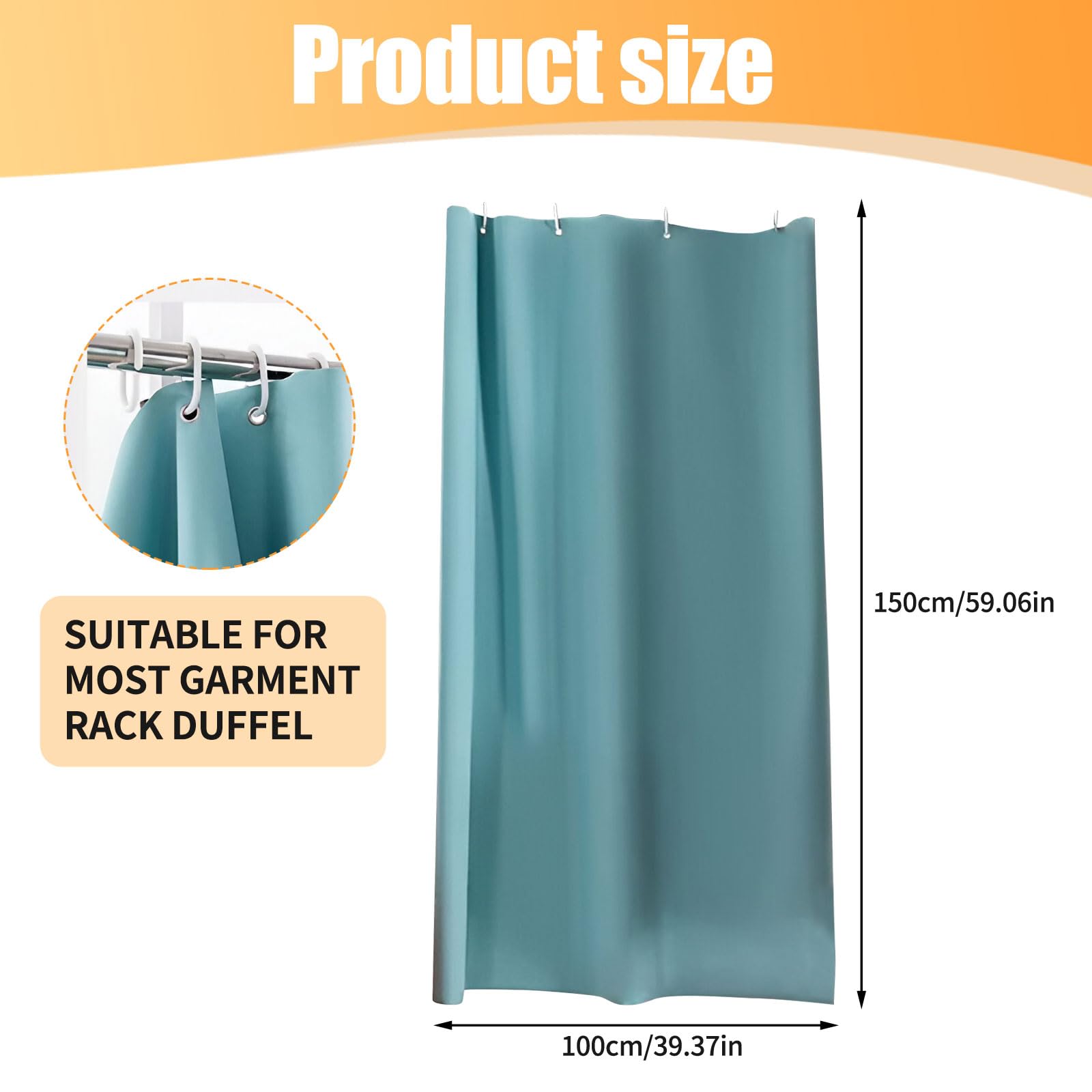 Privacy Curtain for Dance Bag, Portable Privacy Curtain Changing Room Screens Without Rack for Dancer Suitcase Partition Screens for Dancer (Light Blue)