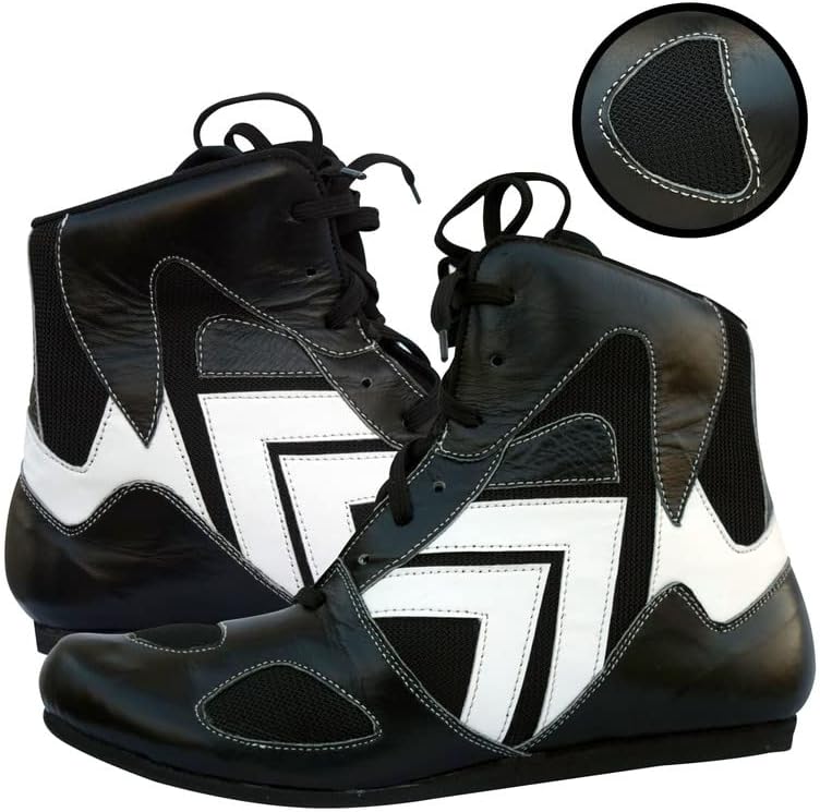 Miniatura 2 de Rightpunch - Zapatos de boxeo profesionales transpirables para hombres y mujeres, antideslizantes, ligeros, con suela de goma