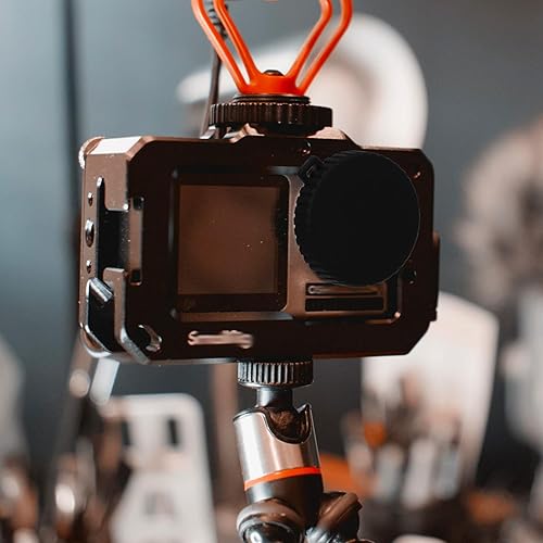 Miniatura 7 de 2 tapas de lente para Osmo Action 4 y Action 3, protector de lente negro flexible accesorios de protección compatibles con Osmo Action, evita