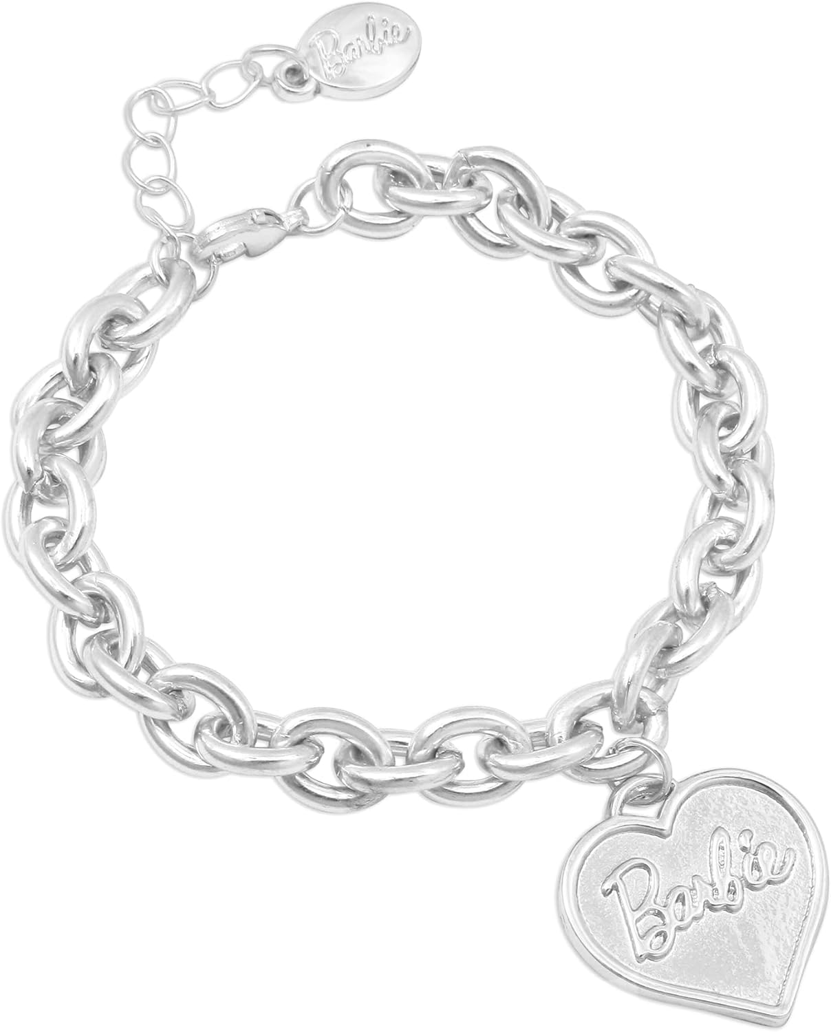 Barbie Chunky Heart Bracelet - Silver - Image 4