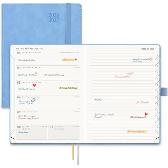 POPRUN Academic Diary A5 Week/Page 2026-27