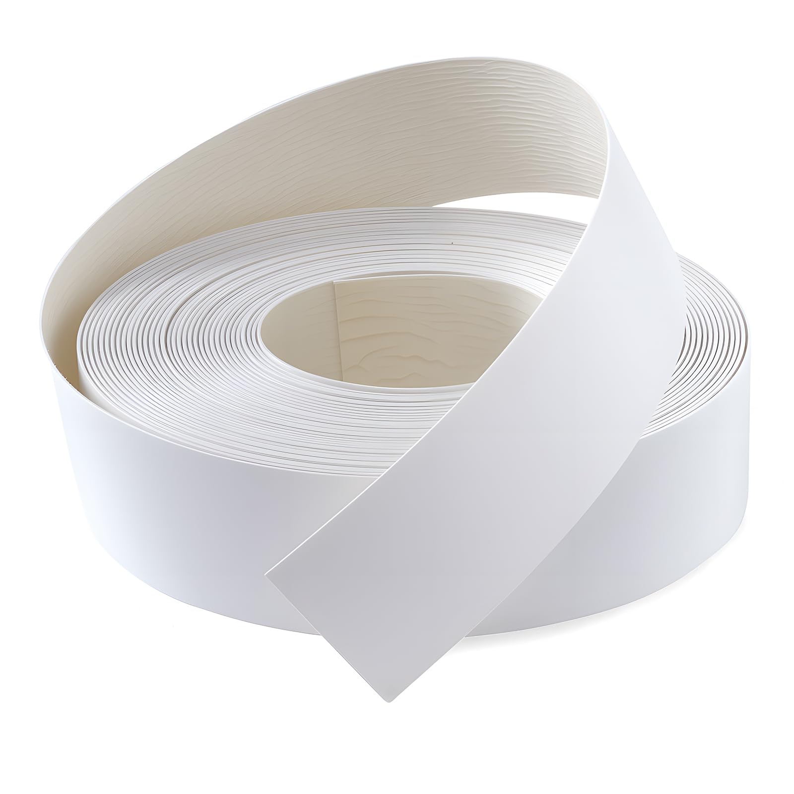 Bande de bord en PVC blanc 51mm x 15,2m avec adhésif thermofusible pour finition de meuble