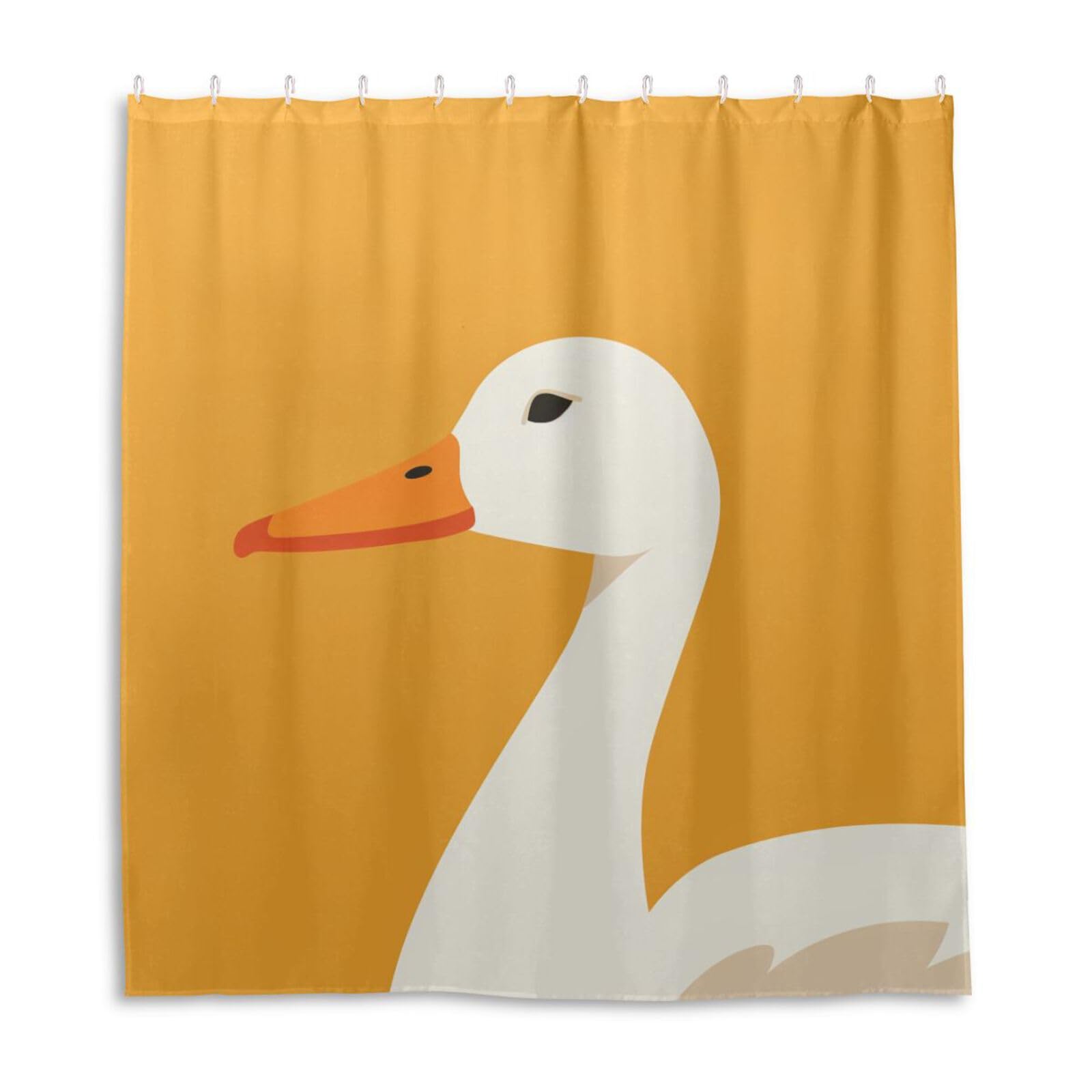 Rideau de douche en polyester de qualité supérieure motif canard