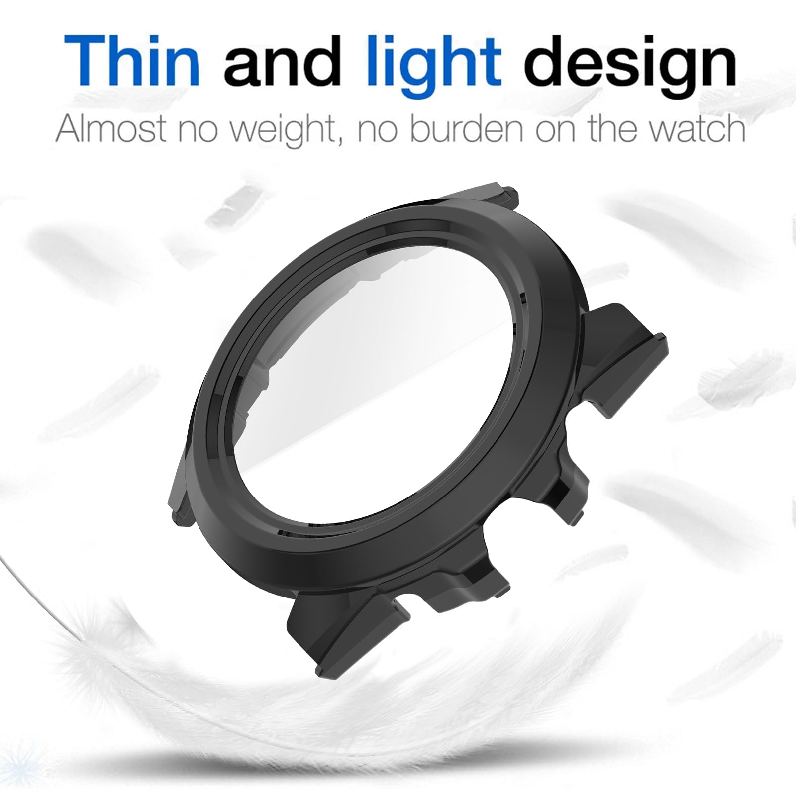 iDaPro [4Pcs Vetro Temperato per TicWatch Pro 5 Enduro/TicWatch Pro5 Pellicola Protettiva,Vetro temperato,Durezza 9H,Antigraffio,Antibolla,Antimpronta,Ultrasottile,Facile installazione
