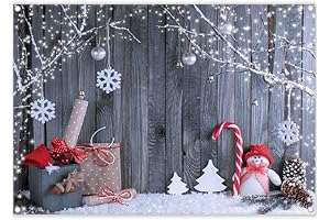 Charming Winter Wonderland Backdrop for Snowman Photography