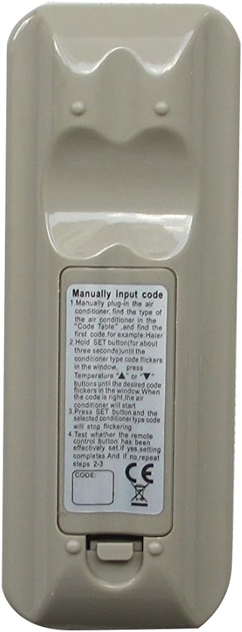 ريڙهه view of the Easytry123 Universal Remote Control with code input instructions