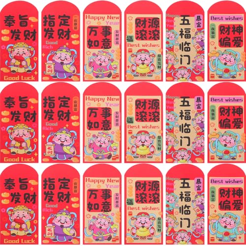 Hong Bao enveloppes rouges Nouvel An chinois fête du printemps de lune