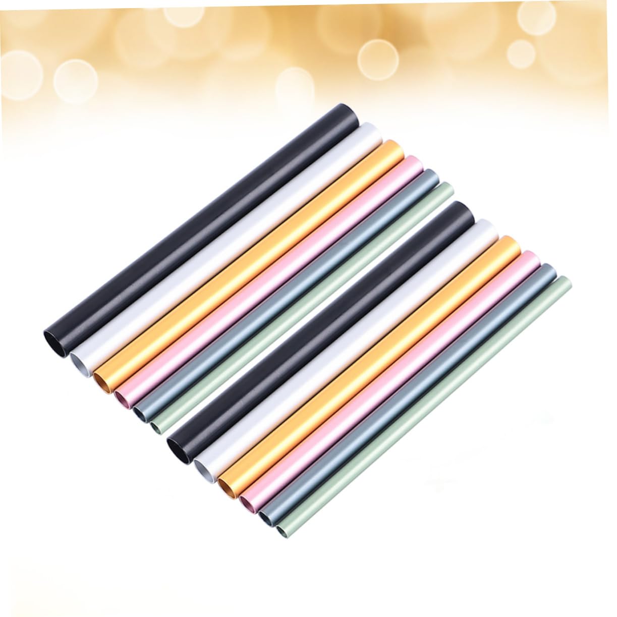 FOMIYES 2 Set Nail Art Shaping Sticks Portable Manicure Tools for Women Durable Metal Rods for Fixing for UV Gel Nails of Shaping Tubes