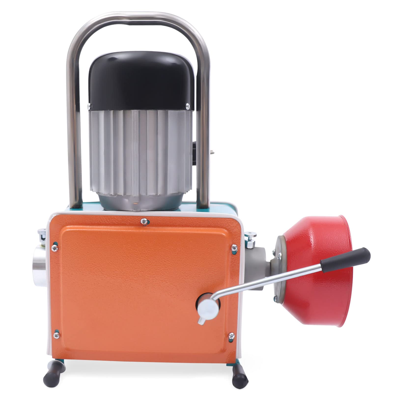 Limpiador de tuberías eléctrico, 220 V, 1000 W, 400 rpm, dispositivo profesional de limpieza de tuberías con 30 m de longitud de limpieza y muelle de 12 m para tuberías de diámetro de 20 – 150 mm