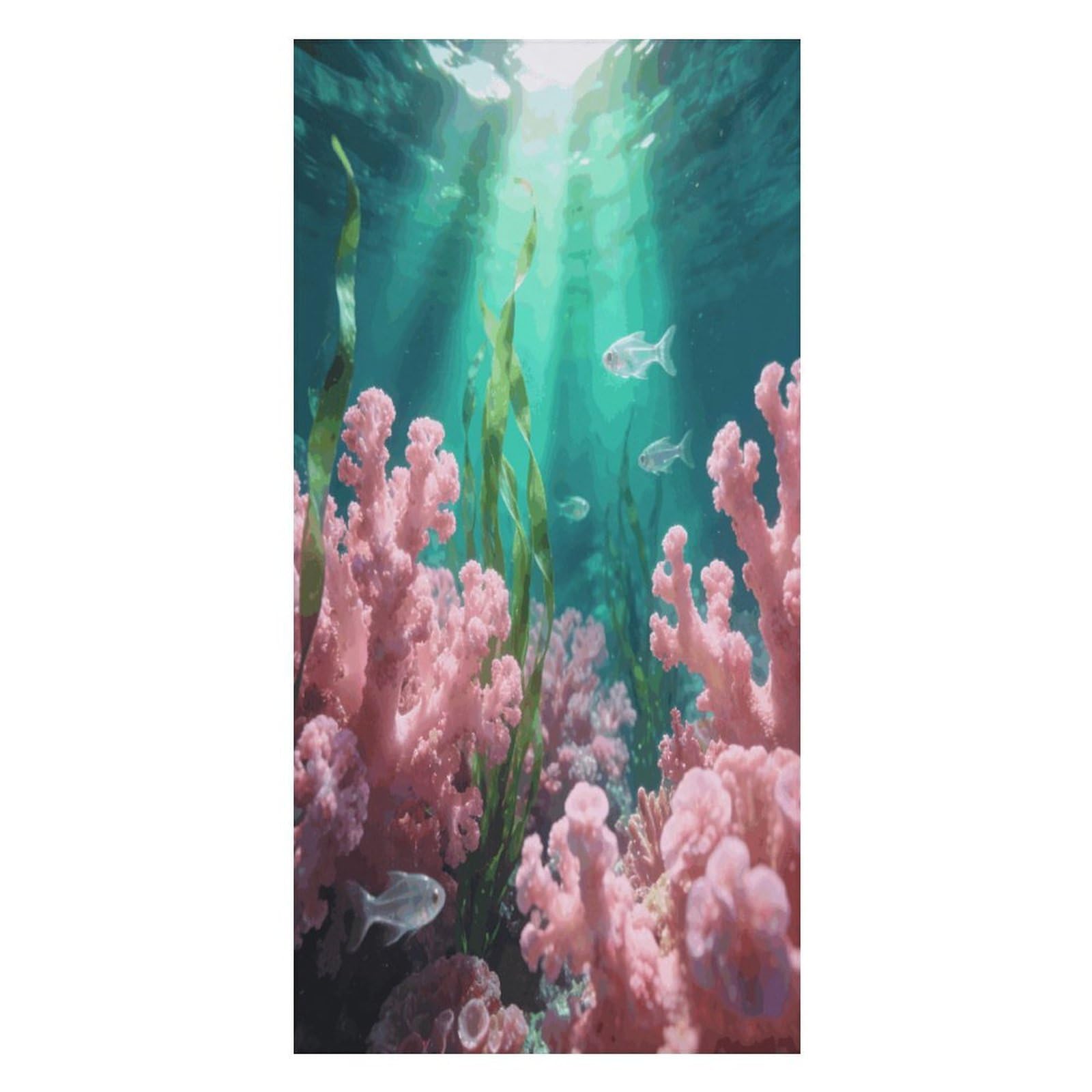 FekiLoot Pink Teal Beach Towel Oversized Bath Towel Ultra Soft Pool Towel Cozy Swim Towel Silky Lounge Towel Quick Dry Travel Towel Gentle Absorbent Towel for Adults Women Men