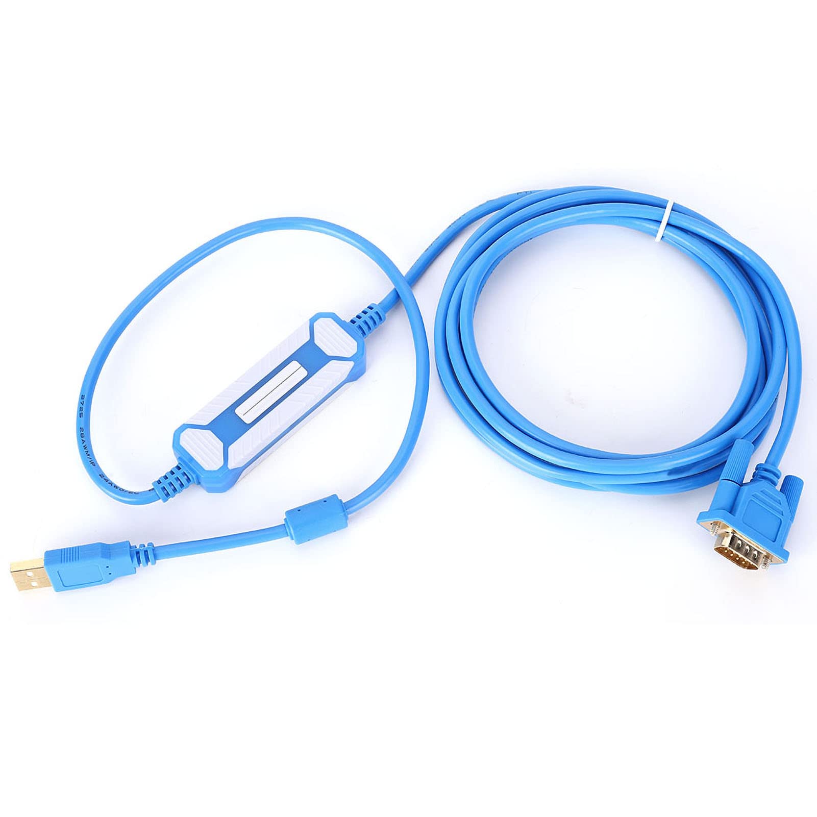 Adaptador Serial PLC Cable Programación Compatible CQM1H CPM2C Series Conector DB9 Puerto Serial Industrial para Automatización Controladores
