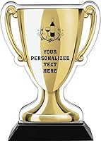 Vista 1 de Crown Awards Trofeos de copa de oro vino de 7 pulgadas, trofeo de copa acrílica de vino personalizado
