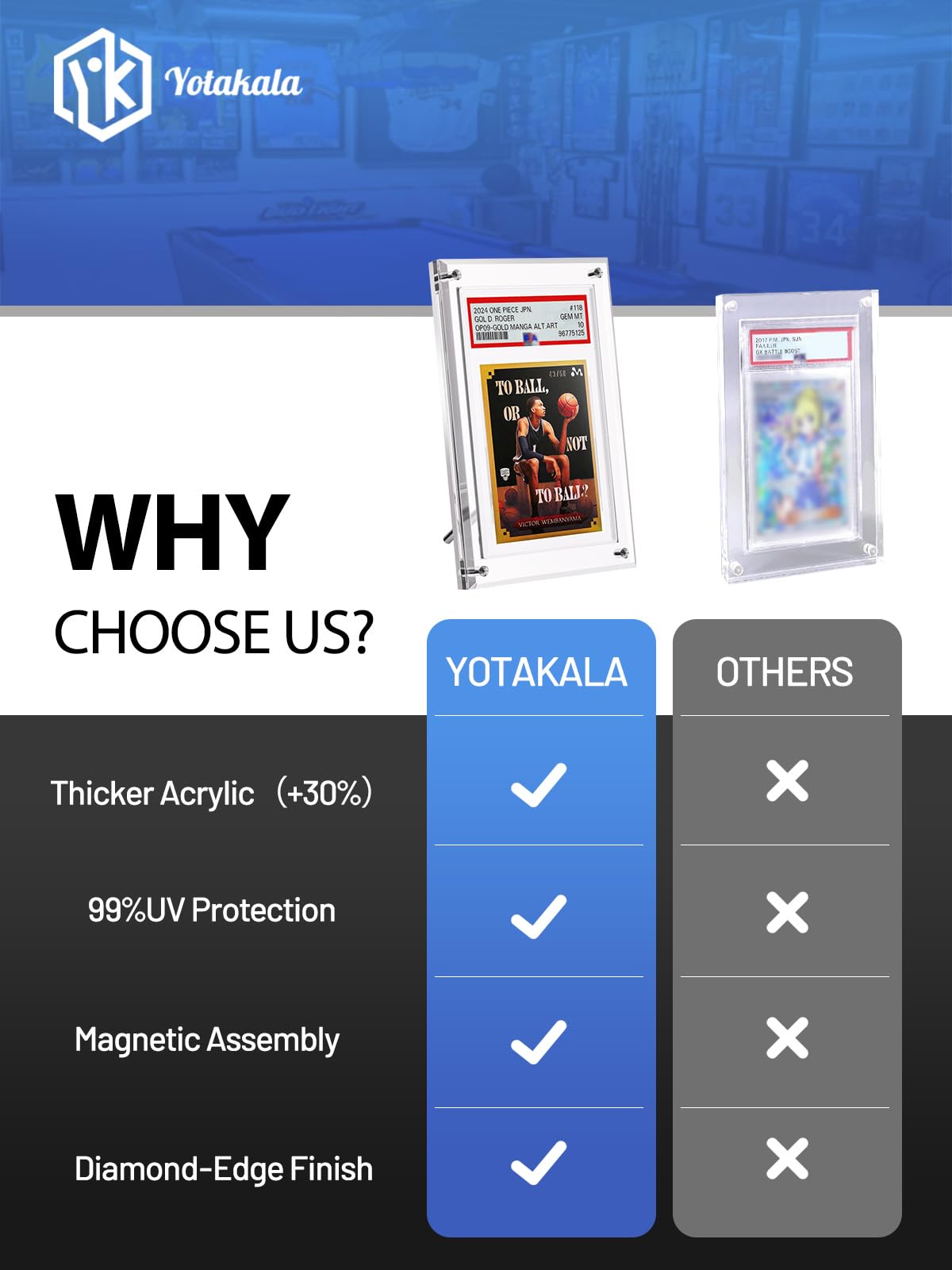 Amazon.co.jp: Yotakala PSAグレードカードディスプレイフレーム – PSA