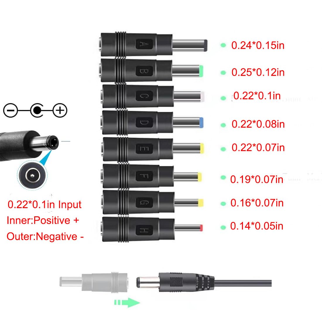 Fuente de alimentación universal CA/CC, adaptador de corriente universal de 5-24 V 60 W con 8 puntas, 100-240 V CA a CC 5 V 9 V 12 V 15 V 18 V 20 V 21 V 24 V 3 A máximo, transformador de fuente de