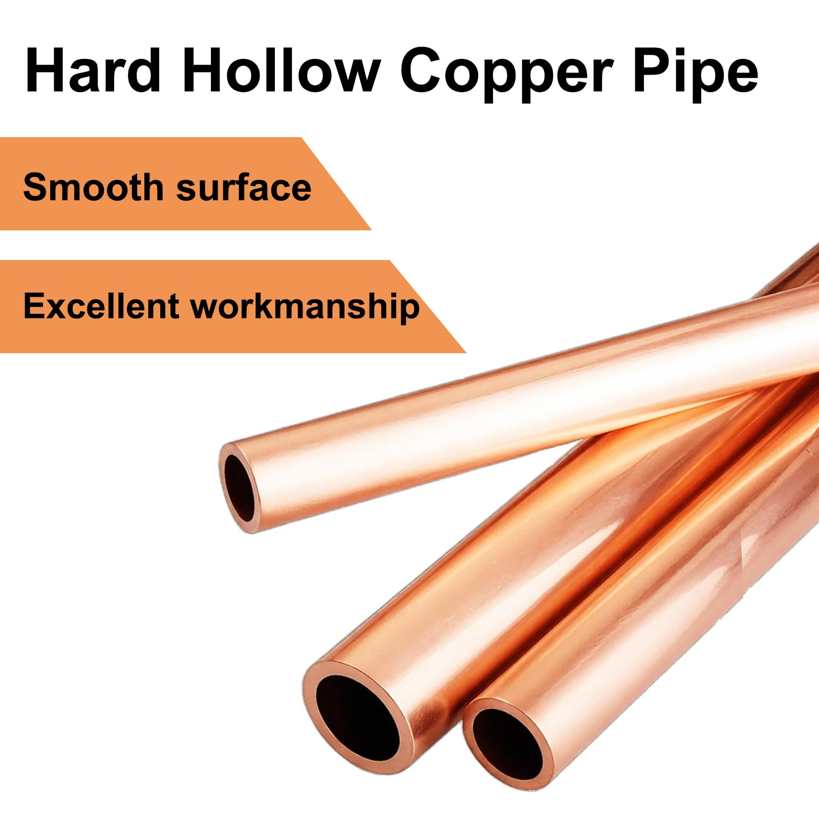 flexibles Kupfer-Mikrobohrungsrohr, Hard Drawn Copper Hollow Tube 20mm x 0.5-5mm .5m Plumbing HVAC Refrig Water Gas Ind DIY(20mm*2.5mm*0.5m)