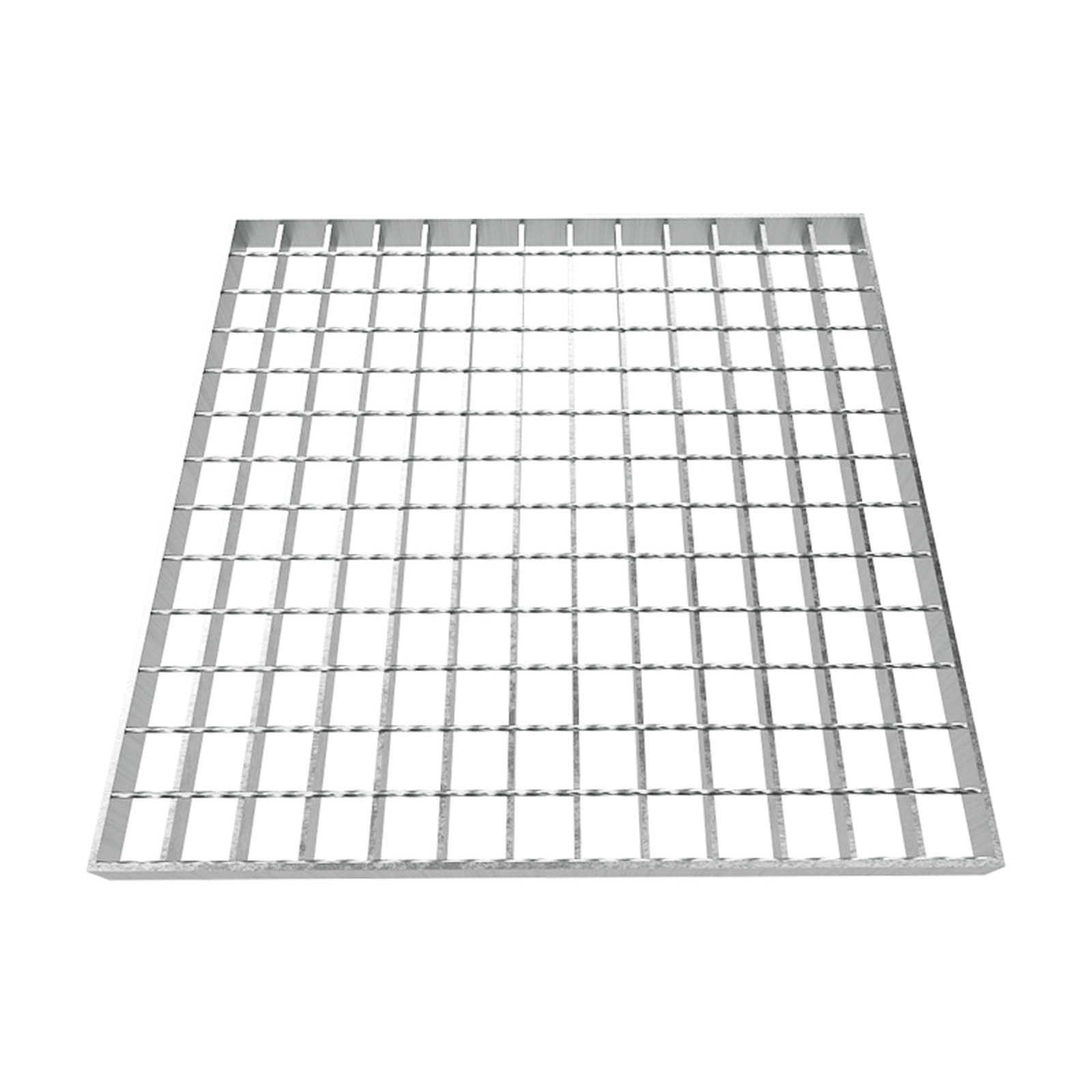Griglia di scarico in acciaio zincato resistente, 35 x 50 x 3 cm, per garage, vialetto e fognature, soluzione di drenaggio all'aperto