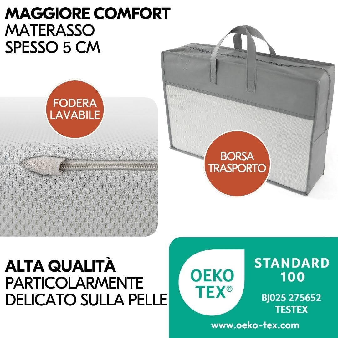 hauck Lettino da Viaggio Play N Relax Center con Materasso e Zanzariera, Lettino Campeggio Neonato con Fasciatoio, Inserto Neonato, Ruote e Borsa Trasporto, Verde Scuro