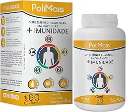 Multivitamínico Para Imunidade Vitaminas C D E Selênio Zinco 60 capsulas - Polimais Nutriex