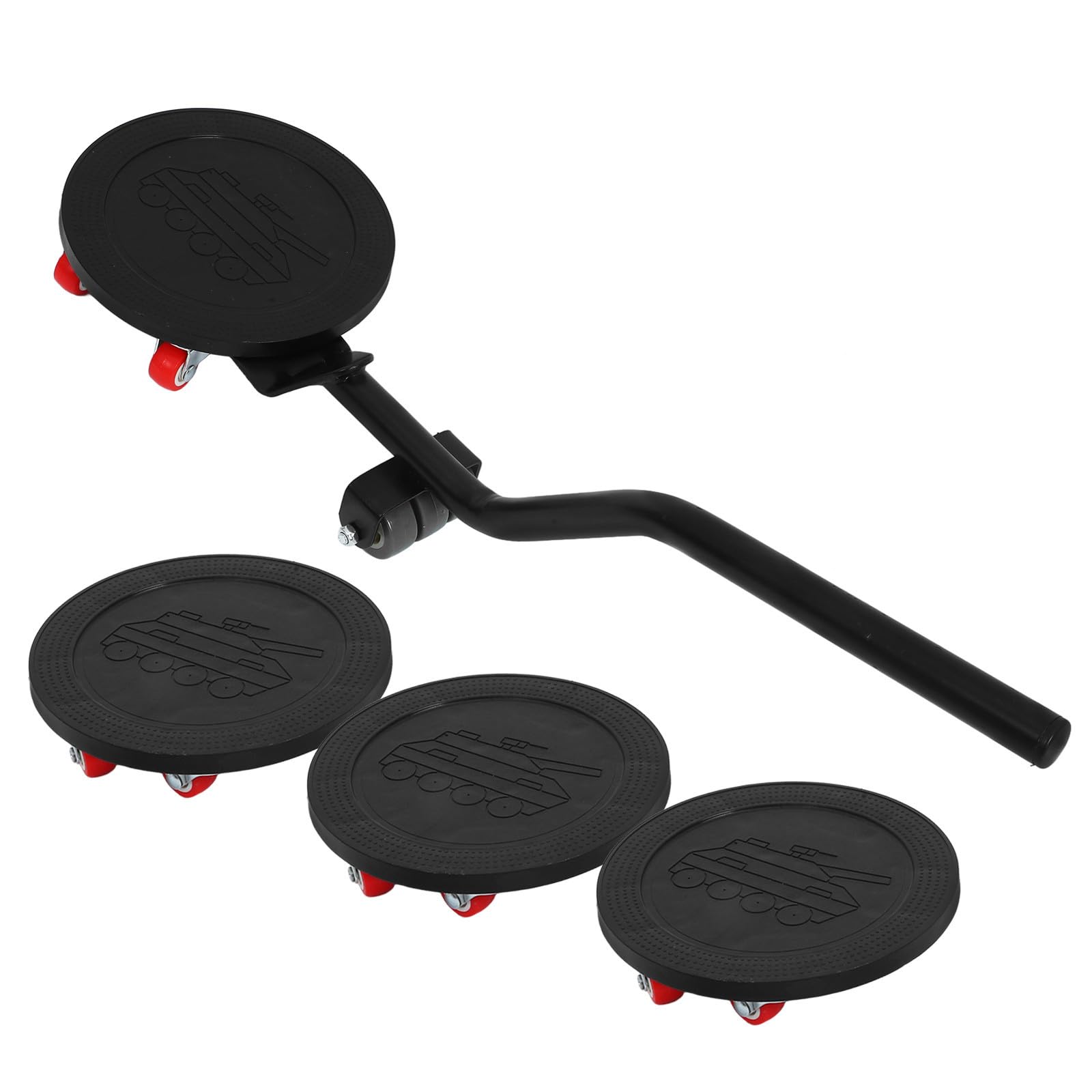 PRETYZOOM Furniture Lift Mover Tool Set, Kit per Spostare Mobili Pesanti in Lega di Alluminio e Gomma, Nero, Portatile, per Case e Magazzini