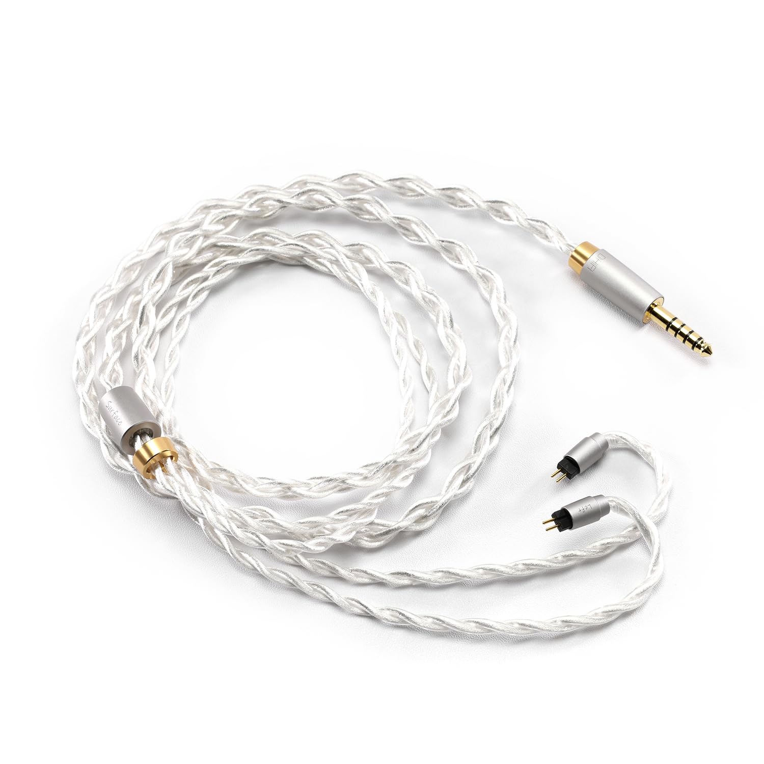 DD ddHiFi BC120S - Cavo di aggiornamento bilanciato per auricolari da 4,4 mm (cavo di superficie fornito) con connettore 0,78 a 2 pin