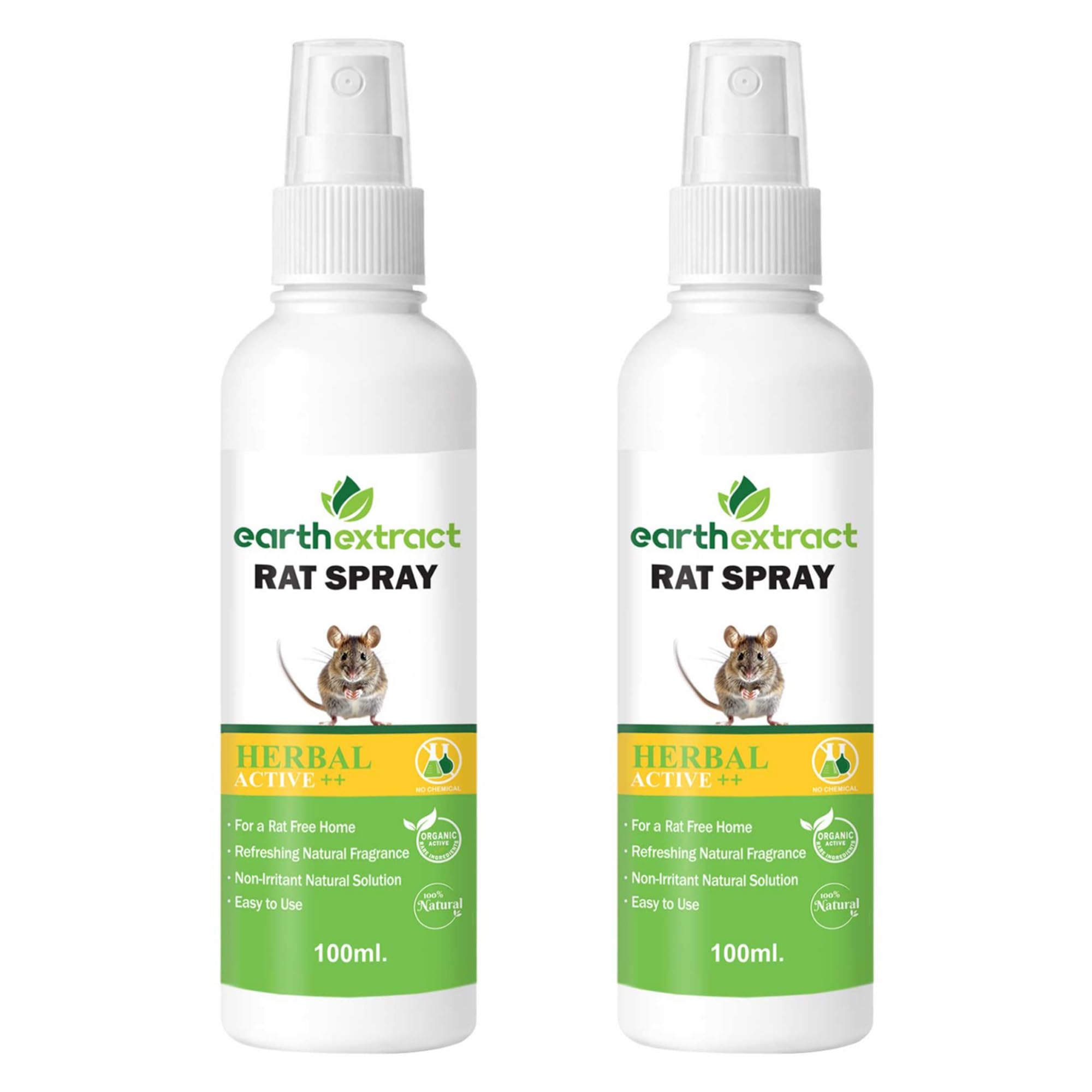 Earth extract 100% Herbal Rat Repellent Spray For Home, Office, Cars & Bike | Natural, Irritant-Free, Chemical-Free| Baby Safe, Plant Safe & Pet Safe | Pack of 2| 100ml Each-image-29