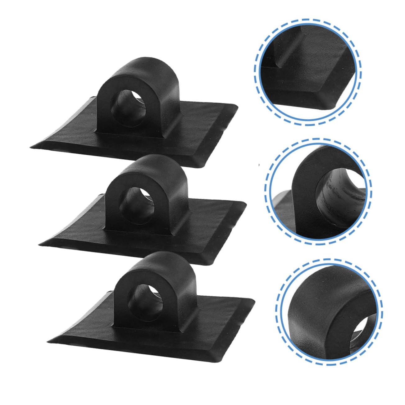 Sosoport 3sets Motor Fixing Bracket for Kayak Engine Bracket Mount Clip Boat Motor Support for Canoe 6pcs*3