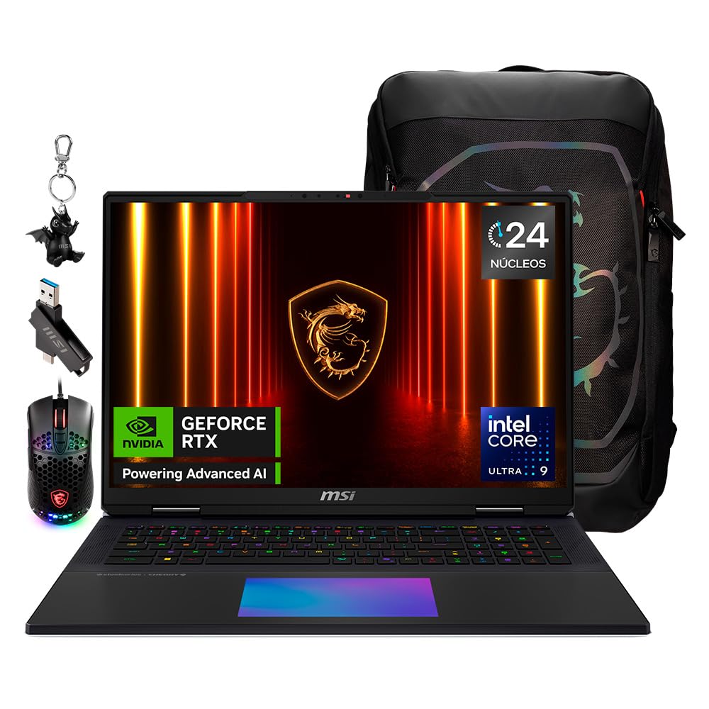 MSI Laptop Gaming Titan 18 HX AI NVIDIA GeForce RTX 5090 Intel