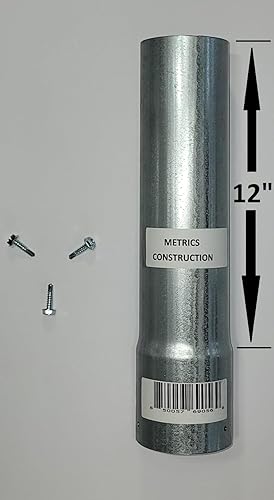 Miniatura 7 de Extensor de poste de valla. Elija color plata, negro, verde. Elija tamaño diámetro 1-58 pulgadas, 1-78 pulgadas, 2-38 pulgadas, y longitud