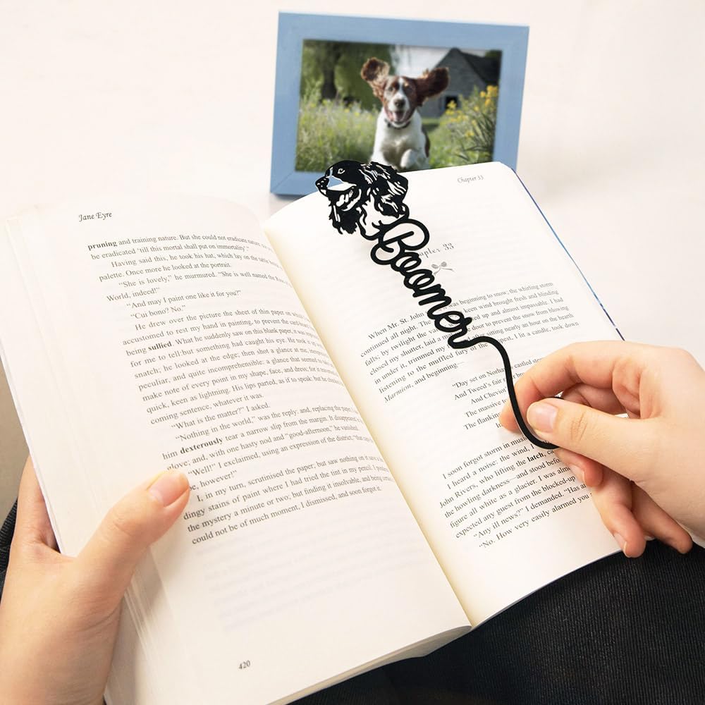 Custom Dog Breed Name Bookmarks for Women Men Personalized Metal Bookmark Unique Gifts for Book Lovers Cute Book Marks for Reading Kids Customize Book Mark Girls Funny Reading Accessories Book Markers - Image 4