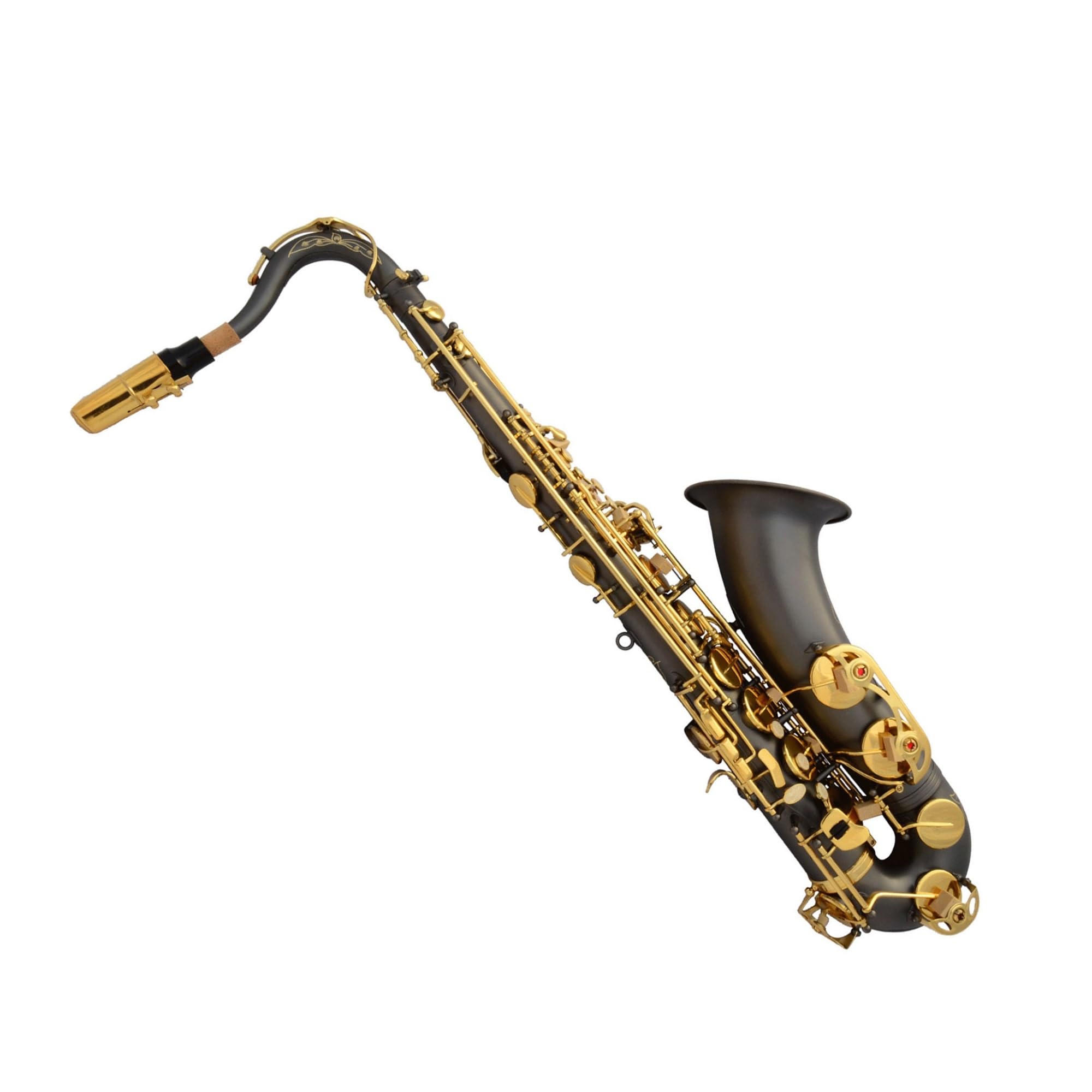 Saxofón Tenor Profesional en si Bemol, níquel Mate, Instrumento Musical para Principiantes.