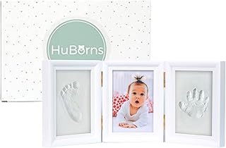Baby Hand and Footprint Kit with NonCracking Clay - Baby Footprint and Handprint frame Kit for Original Gift - Personalized Baby Handprint Footprint Keepsake Kit - Newborn Footprint Kit for Babies Shower Gifts