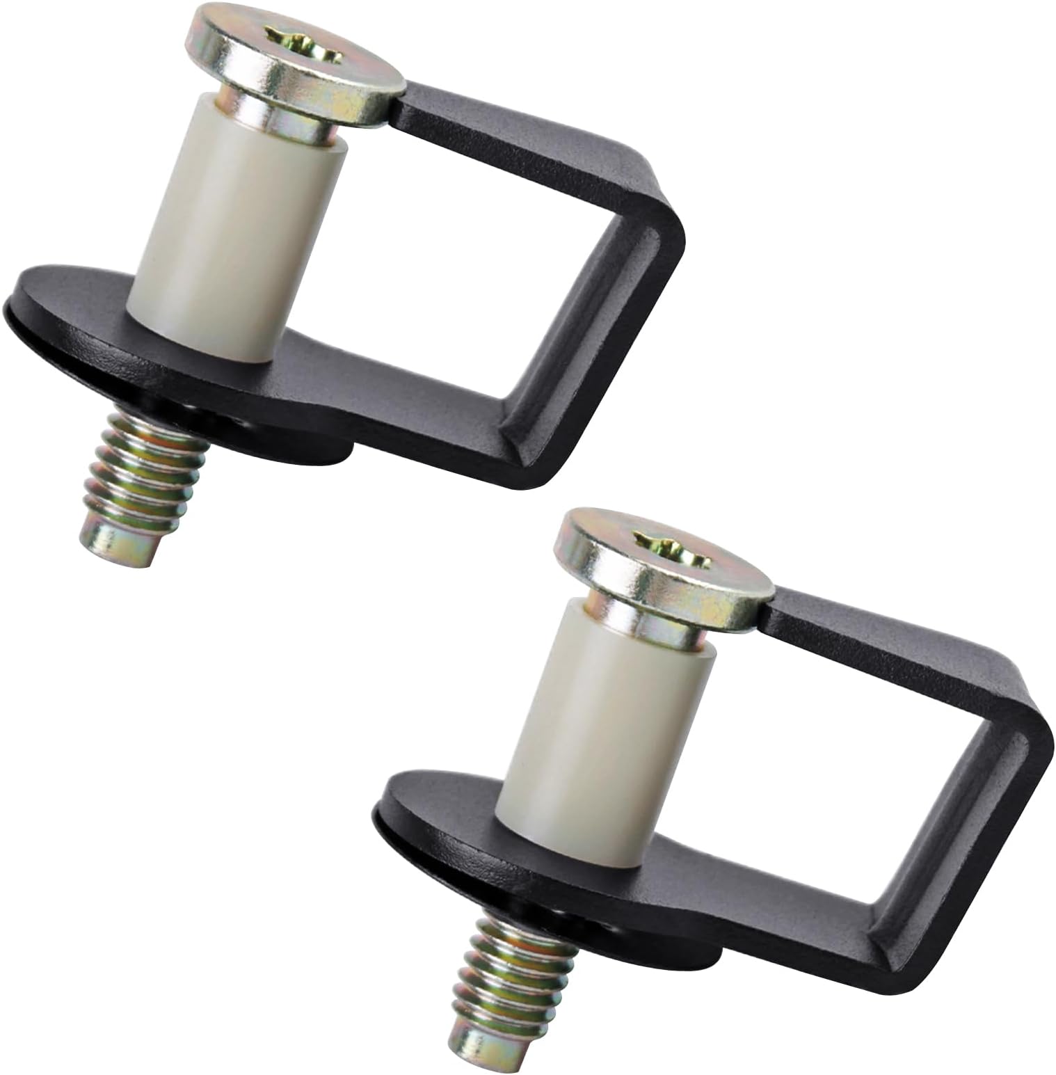 2 Pack Door Striker Bolts Set Includes Bushing Compatible with 1980-1997 Ford / 1987-89 Lincoln / 1981-90 Mercury Door Latch Lock Striker Bolts Replace E9AZ5422008A / 38448