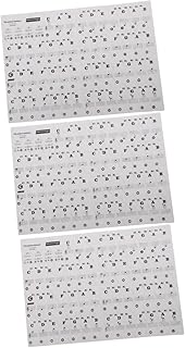 FAVOMOTO 3pcs Stick Notes Clear Stickers Kid Stickers Removable Stickers Keyboard Letter Stickers Piano Chord Sticker Electric Piano Decals Keyboard Learning Stickers Kids Piano Stickers