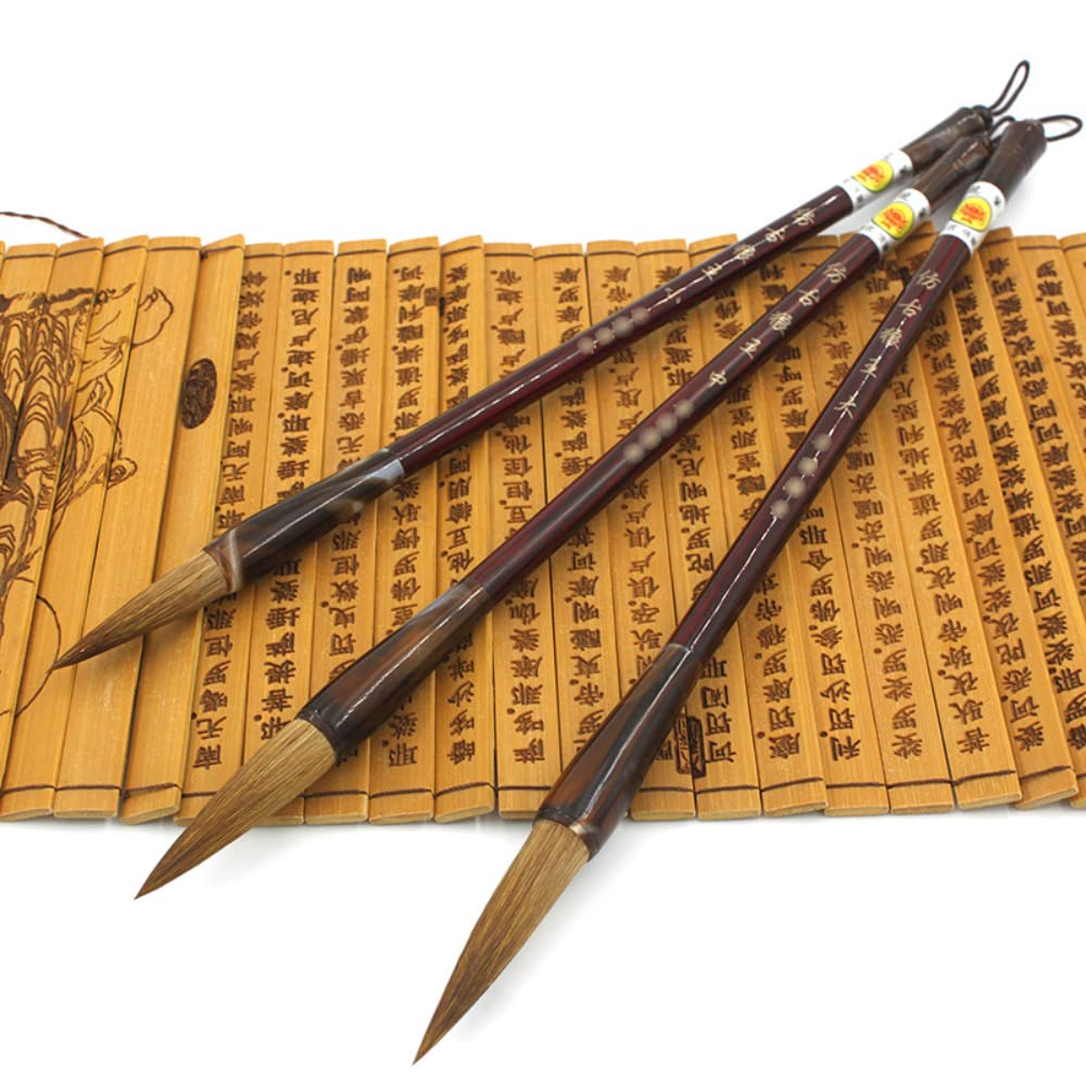 3Pcs Cinese Scrittura Penna Calligrafia Pennello Set Artista Disegno Pennello Per Arte Disegno Pittura