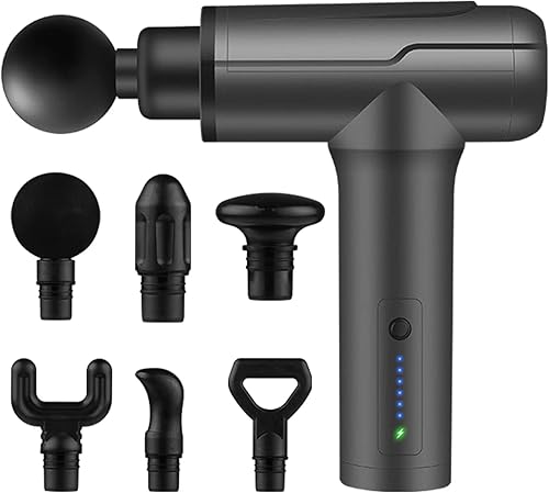 Pistola de masaje de tejido profundo, pistola eléctrica de masaje muscular de espalda, masajeador de cuello para aliviar el dolor, masajeador de