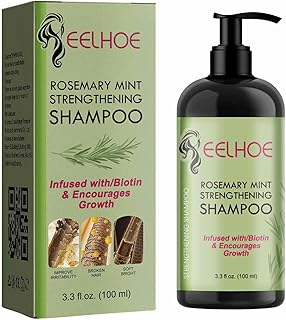 Shampoo Alecrim - Shampoo óleo alecrim 4,23 onças - Shampoo óleo essencial alecrim classificação alimentar para remover células mortas da pele Littryee