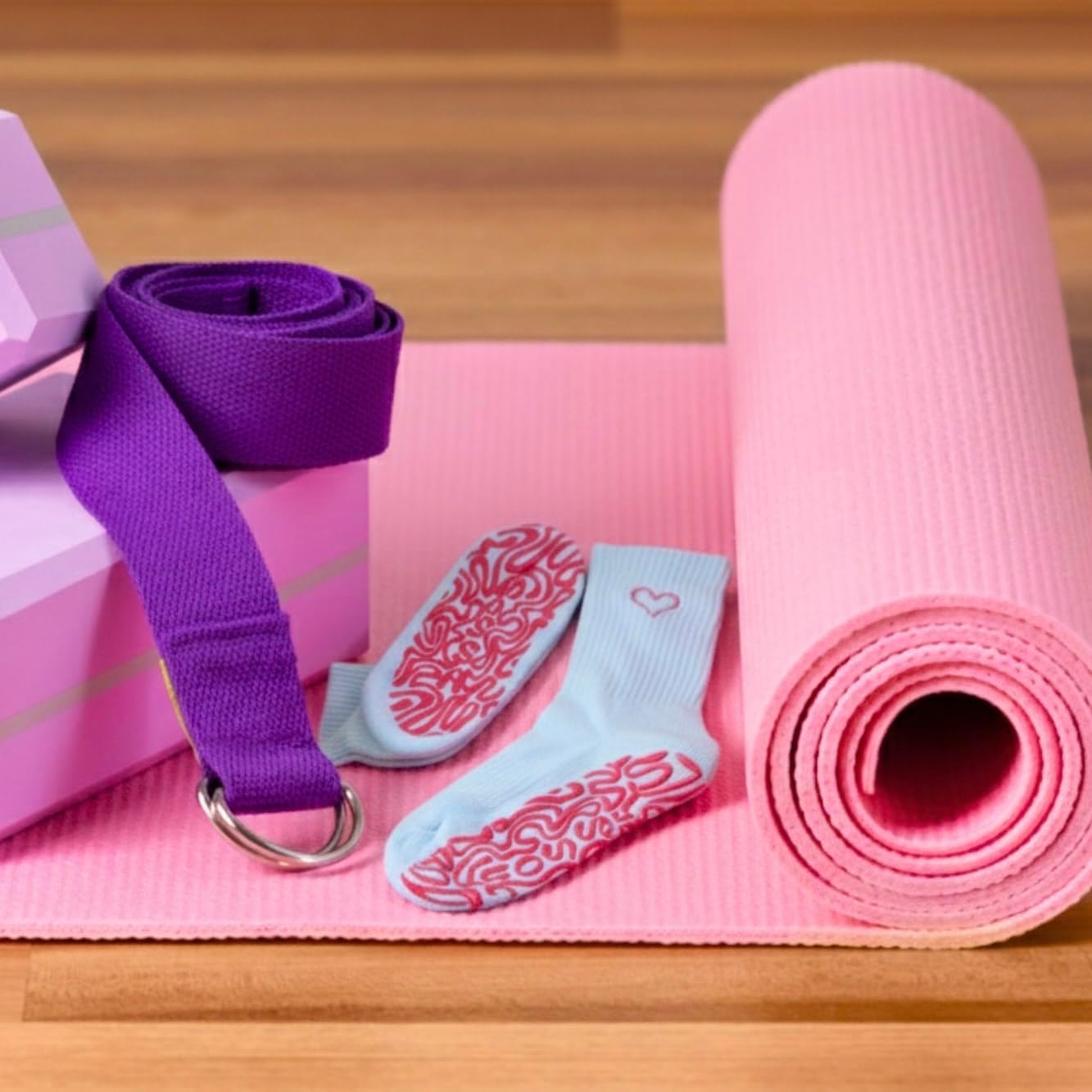 Grippy Pilates Socks for Women Non Slip – Grip Socks With Extra Grip for Pilates, Yoga, Barre & More – 3 Pairs