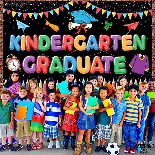 Image of KatchOn, Kindergarten Graduation Banner - 72x44 Inch | Preschool Graduation Backdrop for Preschool Graduation Decorations 2026 Kindergarten Graduation Decorations 2026 Kindergarten Grad Decor