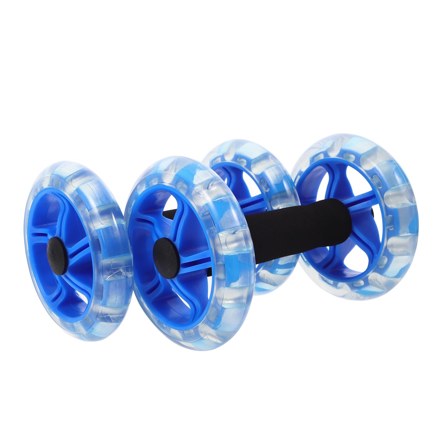 BESPORTBLE Rueda de Abdominales Doble Diseño de Ruedas para Fortalecer Músculos Abdominales y Agarres Antideslizantes, Material PP y PVC, Adecuado para Entrenamiento en Casa