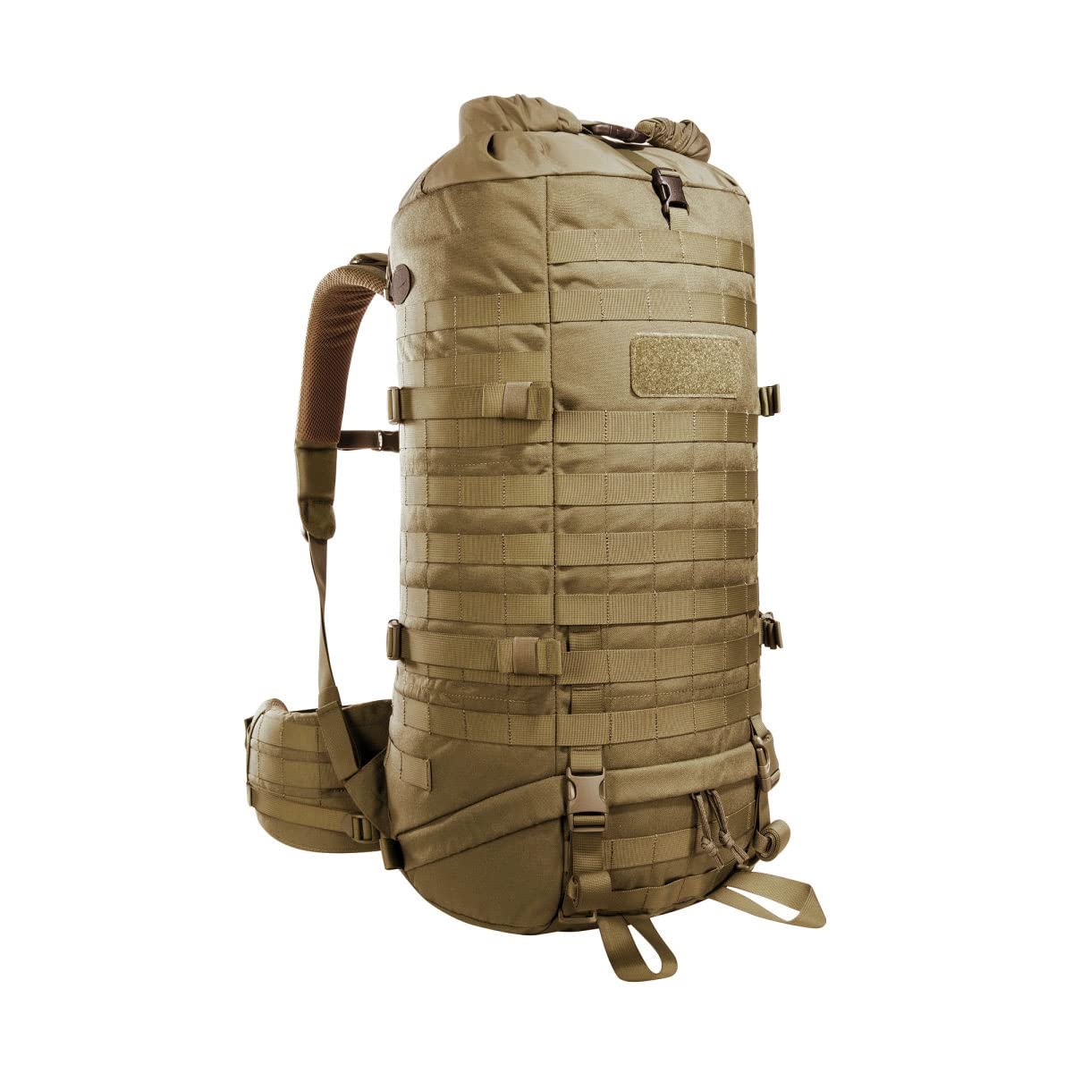 Tasmanian Tiger TT Base Pack 52 Mochilas modulares extensibles de 52 L a 65 L de volumen, mochila de trekking con sistema Molle y cinturón de cadera desmontable