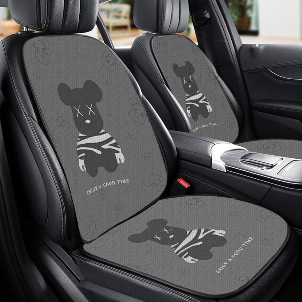 HYQHYX Driver seat Cushion Car Cushion Four Seasons Universal Breathable Cute Cartoon seat car Cushion Summer car seat Cover seat Cushion(Color:1,Size:a)