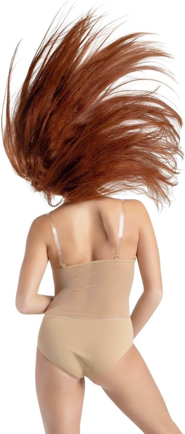 Capezio Women's Plunge Neck Mesh Midiff Leotard