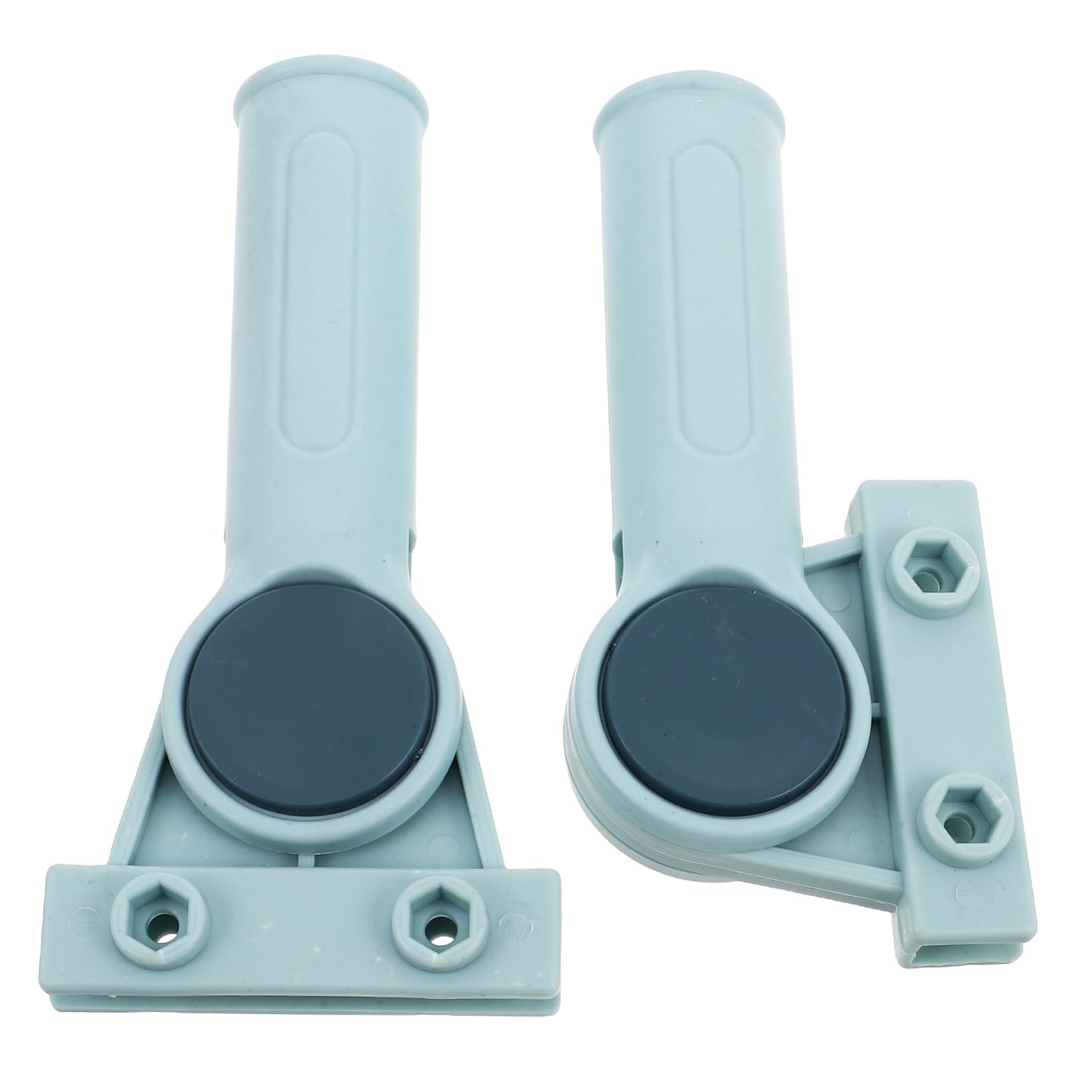 2pcs Mop Head Holder Detachable Clip Rotatable Mop Pole Clamp for Household Cleaning Tools Lightweight Plastic