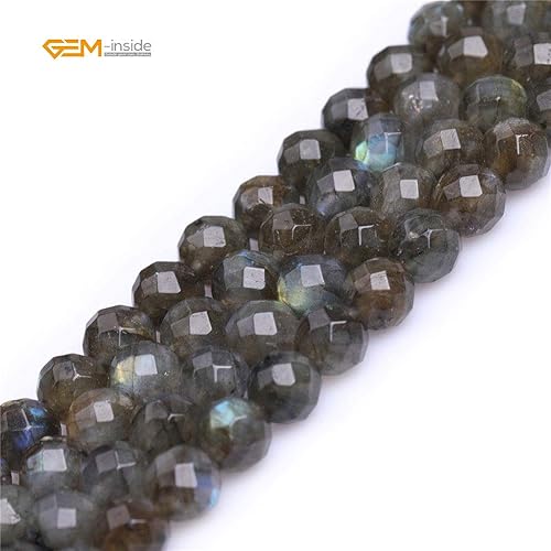 Miniatura 540 de GEM-Inside Red Orange Carnelian Gemstone Loose Beads Natural Energy Power Beads for Jewelry Making Round Faceted 8mm 15