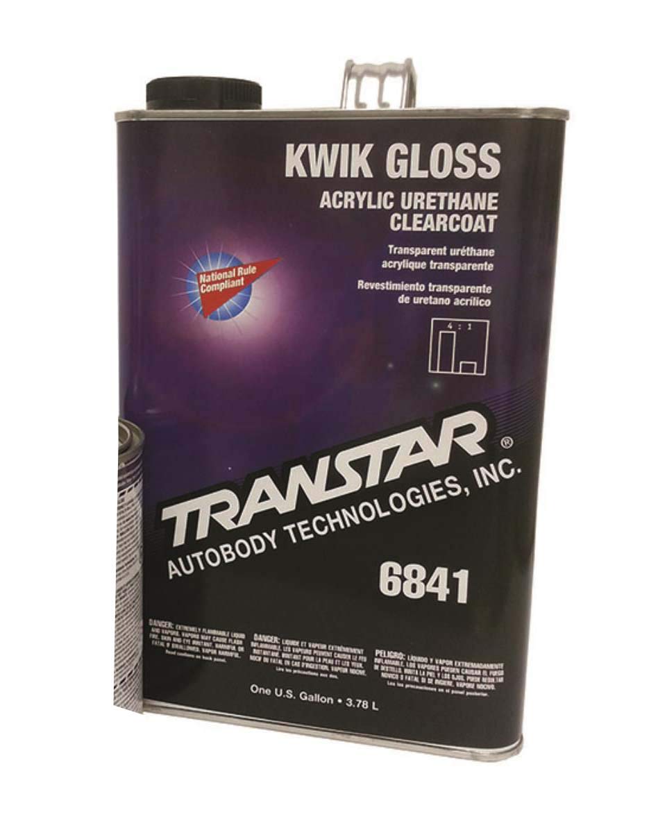 TRANSTAR 6841 Kwik Gloss Clear Coat - 1 Gallon