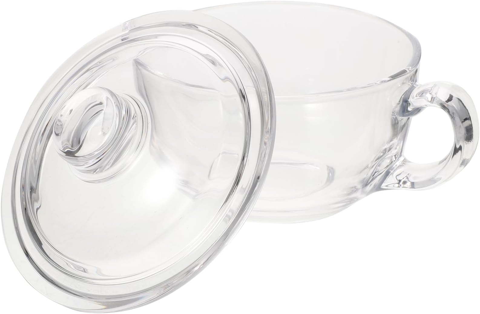 Glass Milk Drinking Cup with Lid 450ml Breakfast Mug for Water and Coffee Household Use