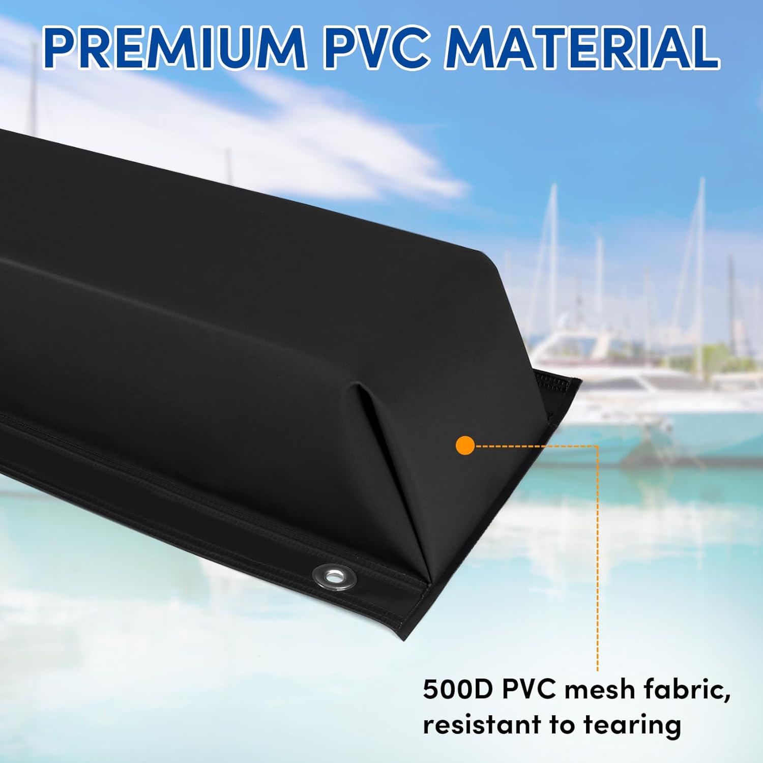 ORLANG 36"/48"/59"/72" Dock Bumpers,Dock Fenders with Stainless Steel Screws,Boat Dock Bumpers,Dock Post Bumper for Docking Edges, Piling, Vertical Poles, Horizontal Decks or Piers(Multiple Colors)