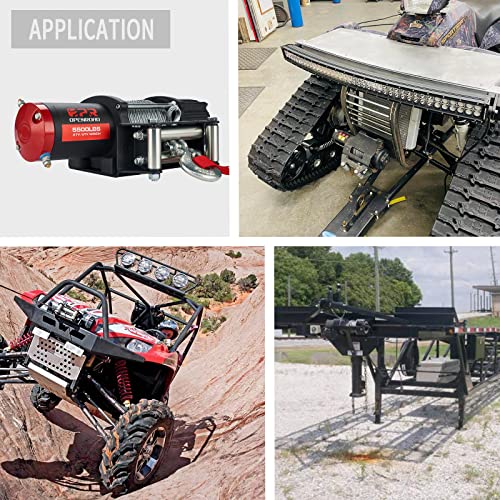 Openroad 5500 Lb Capacity Electric Winch With Cable,12V Atv Winch With Wireless Remote Control,Utv/Atv Towing Winch With Winch Mount Plate,Recovery Winch Kit… #TOP7